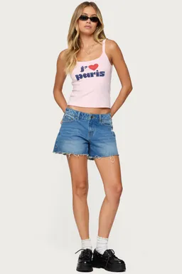 Musculosa love paris de Edikted en Remeras para argentina