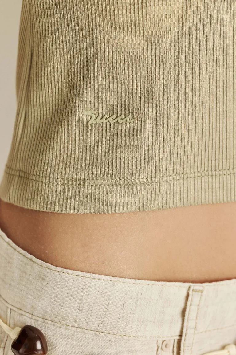 Remera de punto con logo bordado en relieve para mujer de Tucci en Remeras para argentina