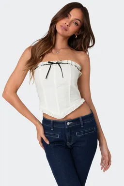 Corset coralie con volantes de Edikted en Tops para argentina