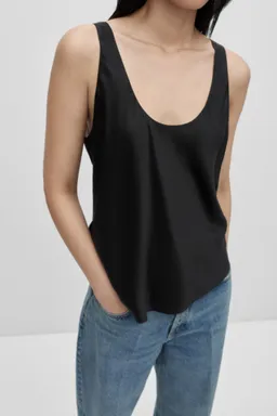 Top seda satinado de Mango en Tops para argentina