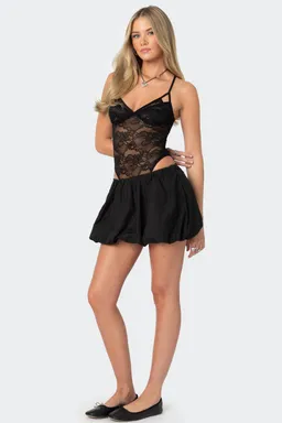 Body encaje transparente strappy de Edikted en Bodies para argentina