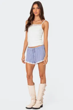 Short encaje rayas patty de Edikted en Shorts para argentina