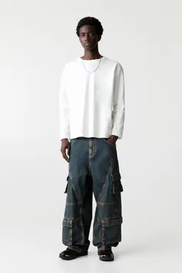 Jeans cargo superbaggy de Pull&Bear en Pantalones para argentina