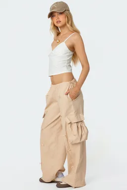 Pantalón cargo con lazo de Edikted en Pantalones para argentina