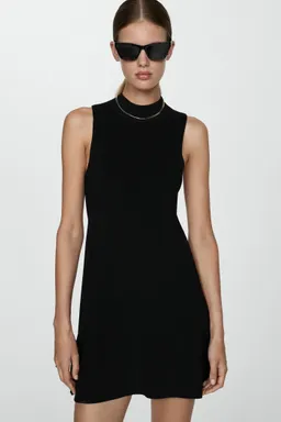 Vestido punto cuello perkins de Mango en Vestidos para argentina