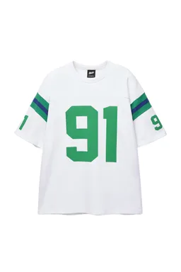 Camiseta blanca gráfico número de Pull&Bear en Remeras y Polos para argentina