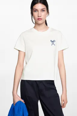 Remera algodón con lazo de Mango Teen en Remeras para argentina