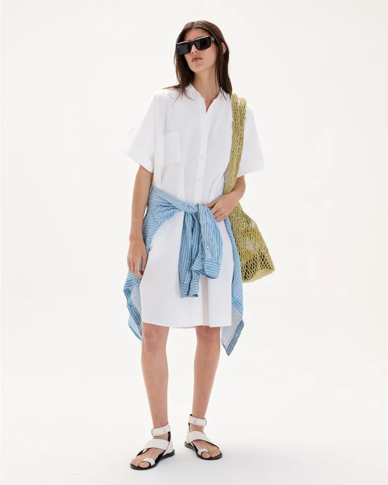 Vestido camisero sendai: diseño versátil y detalles funcionales para tu armario de Blue Sheep en Camisas para argentina