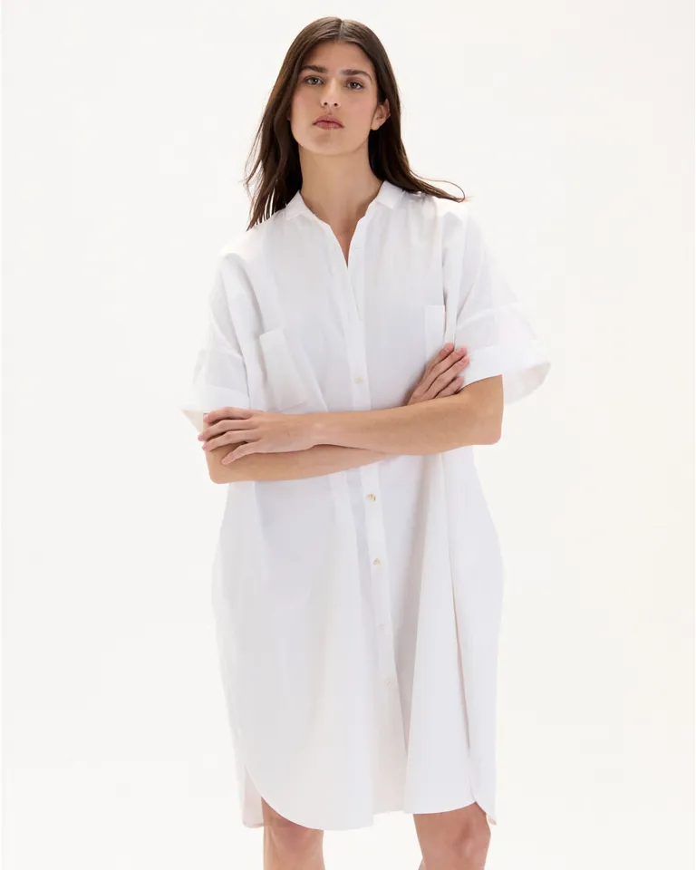 Vestido camisero sendai: diseño versátil y detalles funcionales para tu armario de Blue Sheep en Camisas para argentina