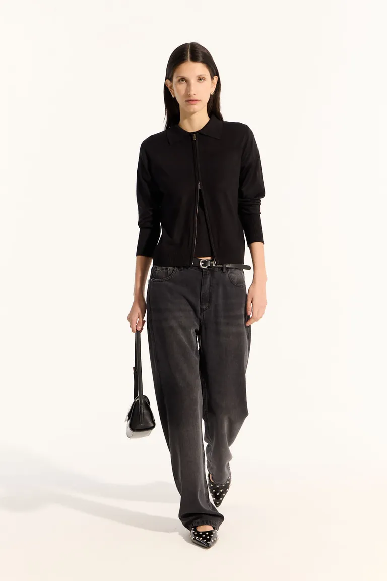 Chaqueta de calce básico con cuello polo y cierre metálico de Portsaid en Chaquetas para argentina