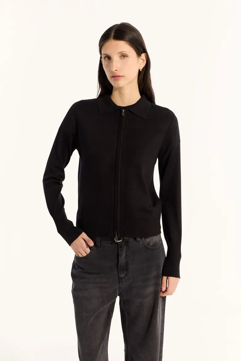 Chaqueta de calce básico con cuello polo y cierre metálico de Portsaid en Chaquetas para argentina