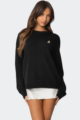 Sweater bordado puppy love de Edikted en Buzos y Sweaters para argentina