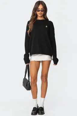 Sweater bordado puppy love de Edikted en Buzos y Sweaters para argentina