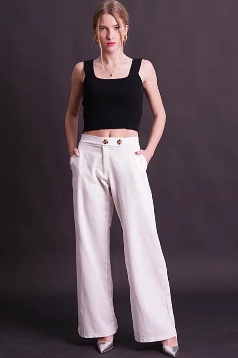 Pantalón Palazo Amplio de Hesed en Pantalones para argentina