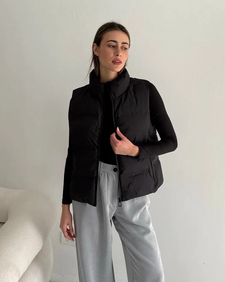 Chaleco de vestir con cierre frontal y bolsillos para mujer de Sky en Chalecos para argentina