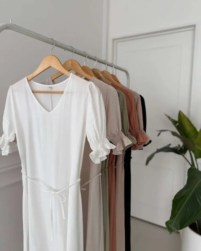 Vestido largo con manga princesa y lazo - Elegante y sofisticado de Hesed en Vestidos para argentina