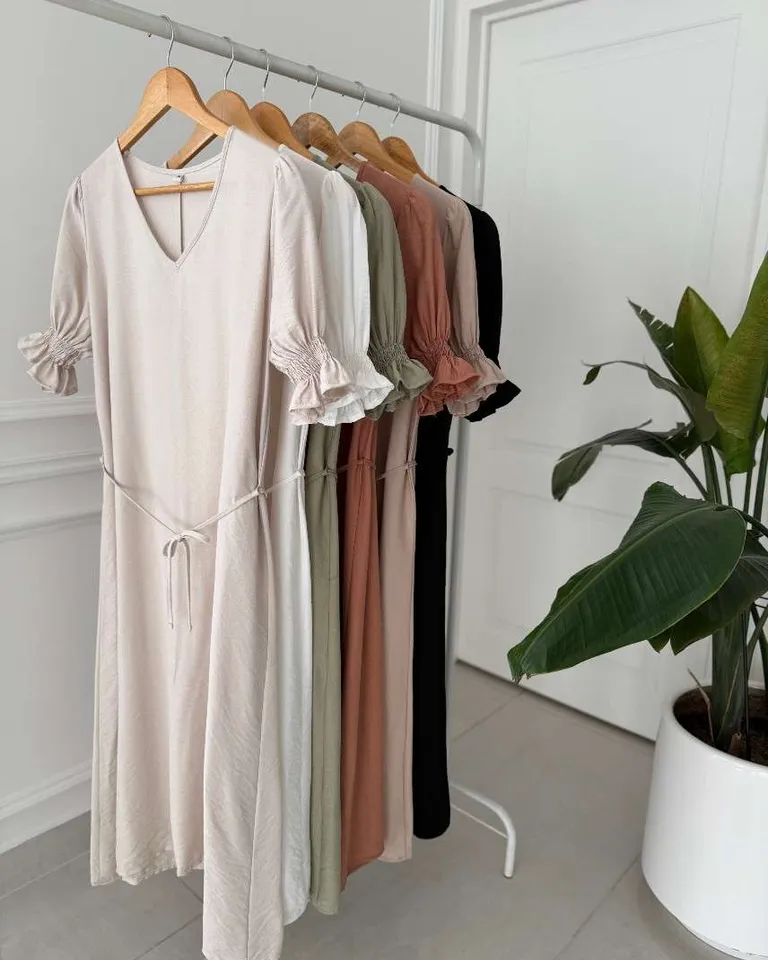 Vestido largo con manga princesa y lazo - Elegante y sofisticado de Hesed en Vestidos para argentina