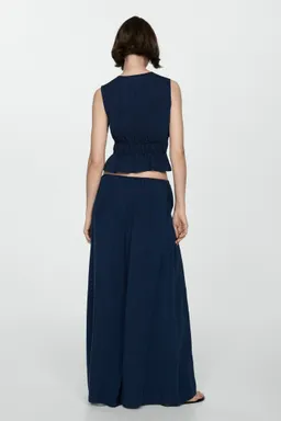 Top fruncido lazos de Mango en Tops para argentina
