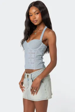 Top copa crochet mixto de Edikted en Tops para argentina