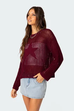 Sweater oversize estrellas de Edikted en Buzos y Sweaters para argentina