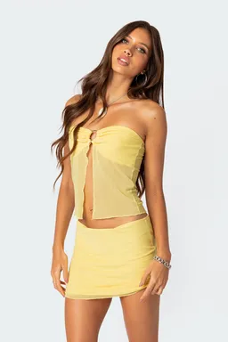 Top mesh cyrene abertura de Edikted en Tops para argentina