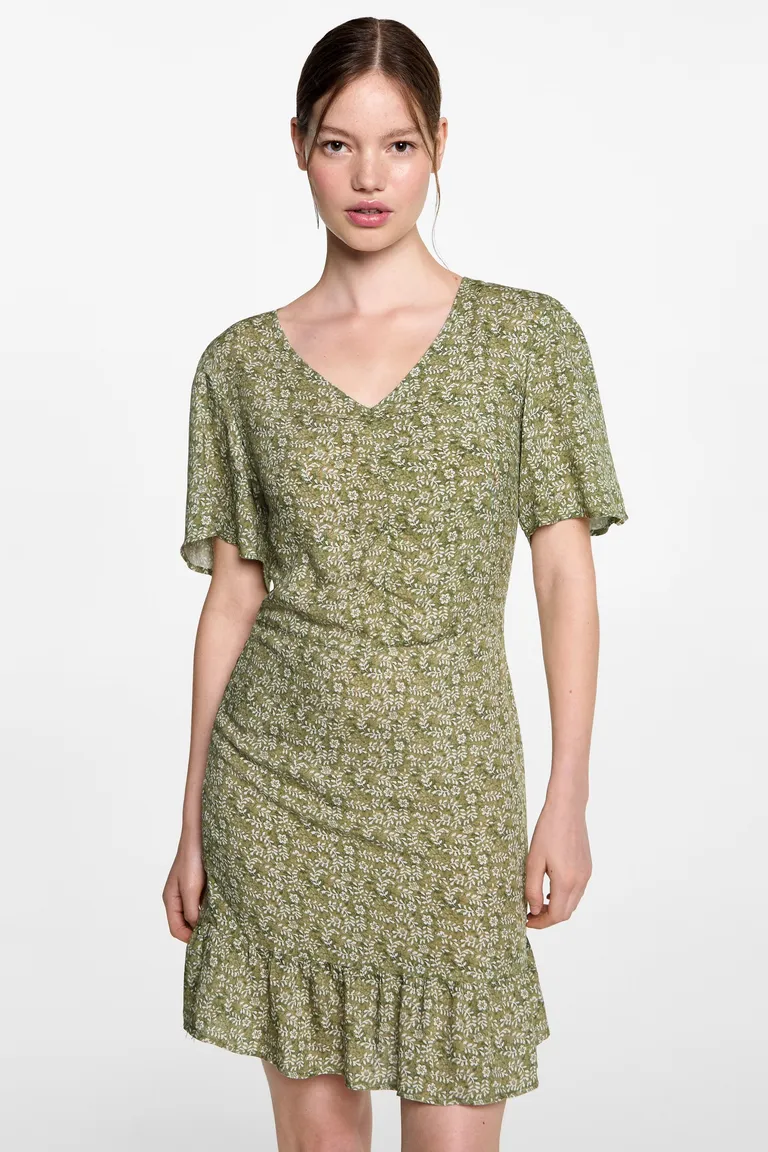 Vestido estampado floral volantes de Mango Teen en Vestidos para argentina
