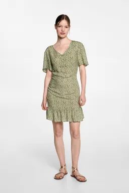 Vestido estampado floral volantes de Mango Teen en Vestidos para argentina