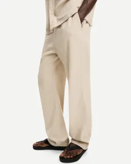 Pantalón wide leg jogger lino de Bershka en Pantalones para argentina