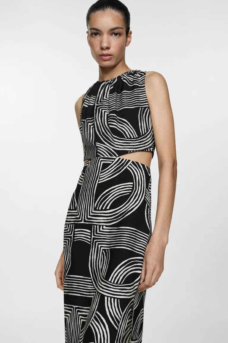 Vestido estampado aberturas de Mango en Vestidos para argentina