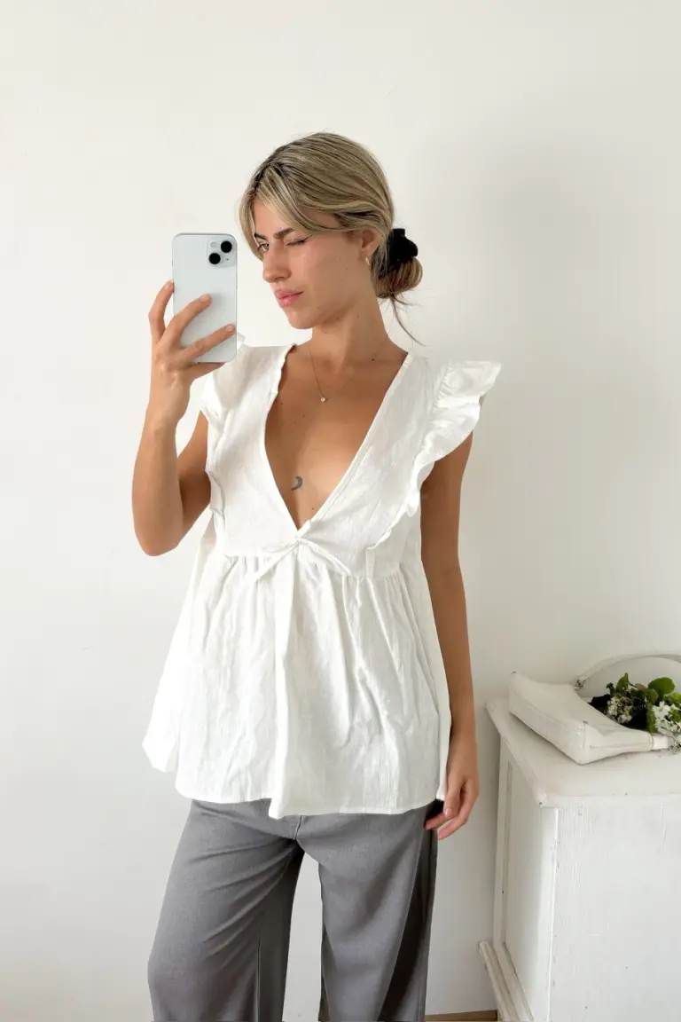 Blusa con Volados de Benka en Blusas para argentina
