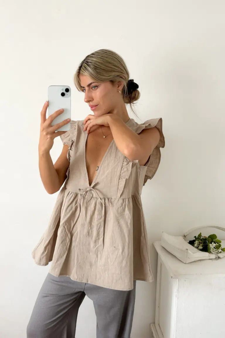 Blusa con Volados de Benka en Blusas para argentina