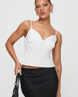 Cami aruba bordado blanco de Princess Polly en Tops para argentina