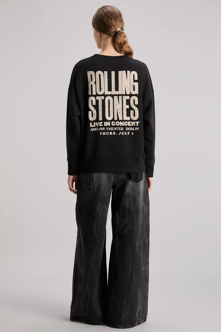 Buzo concert de estilo oversize con estampa exclusiva de la legendaria banda Rolling Stones de Kosiuko en Buzos y Sweaters para argentina