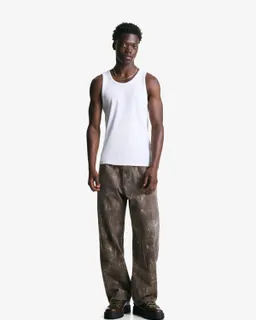 Pantalón superbaggy estampado de Bershka en Pantalones para argentina