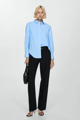 Camisa lyocell con botones ocultos de Mango en Camisas para argentina