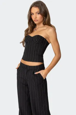 Corset strapless rayas aliza de Edikted en Tops para argentina