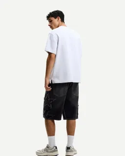 Bermuda baggy con parches de Bershka en Bermudas y Shorts para argentina