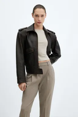 Pantalón recto con pinzas de Mango en Pantalones para argentina