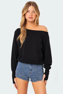 Sweater oversize hombros descubiertos de Edikted en Buzos y Sweaters para argentina