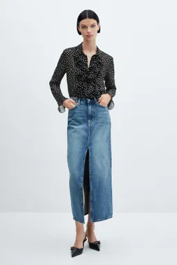 Blusa estampada volantes de Mango en Blusas para argentina