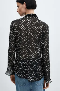Blusa estampada volantes de Mango en Blusas para argentina