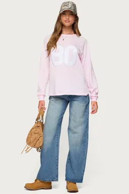 Remera ancha con gráfico de Edikted en Remeras para argentina