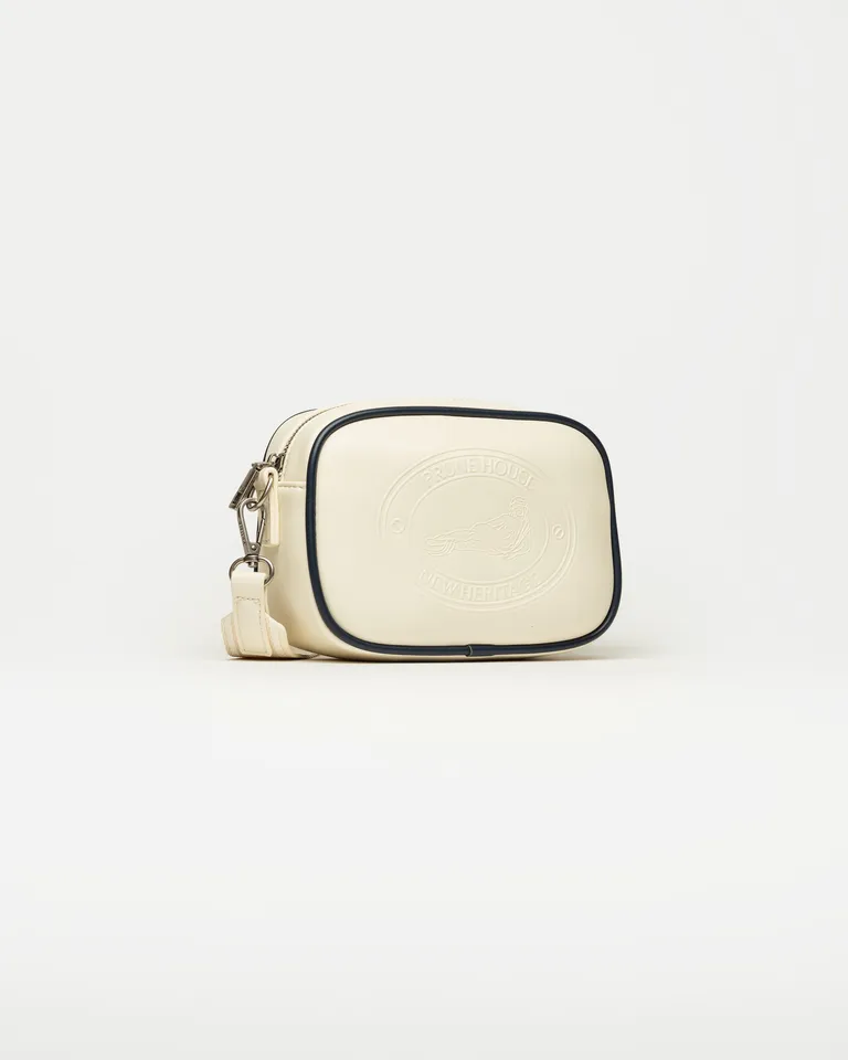 Mini bolsa Club House con acabado en efecto cuero liso y detalles náuticos de Prüne en Bolsos y Carteras para argentina