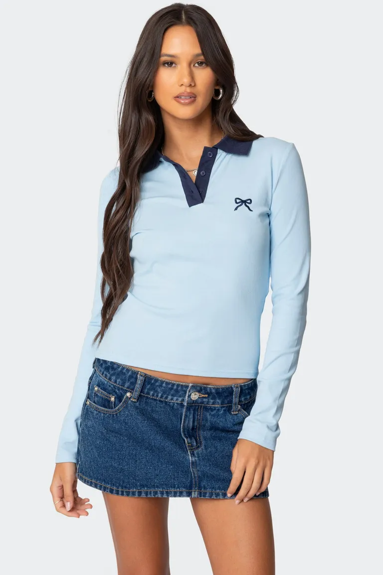 Top polo con lazo de Edikted en Tops para argentina