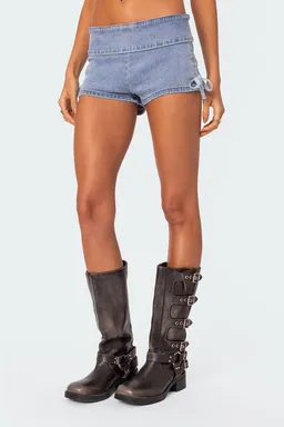 Micro short denim kenzy de Edikted en Shorts para argentina