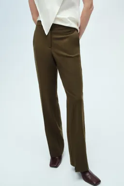 Pantalón recto tiro medio de Mango en Pantalones para argentina