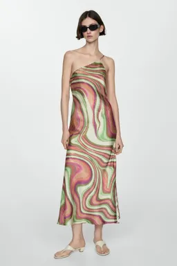 Vestido satinado estampado de Mango en Vestidos para argentina
