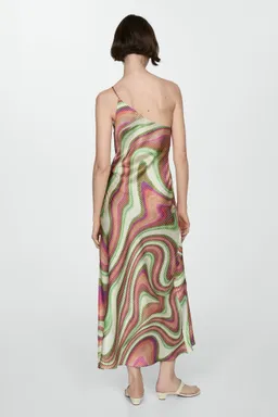 Vestido satinado estampado de Mango en Vestidos para argentina