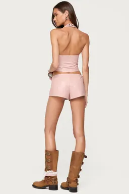 Top halter elisha cuero sintético de Edikted en Tops para argentina