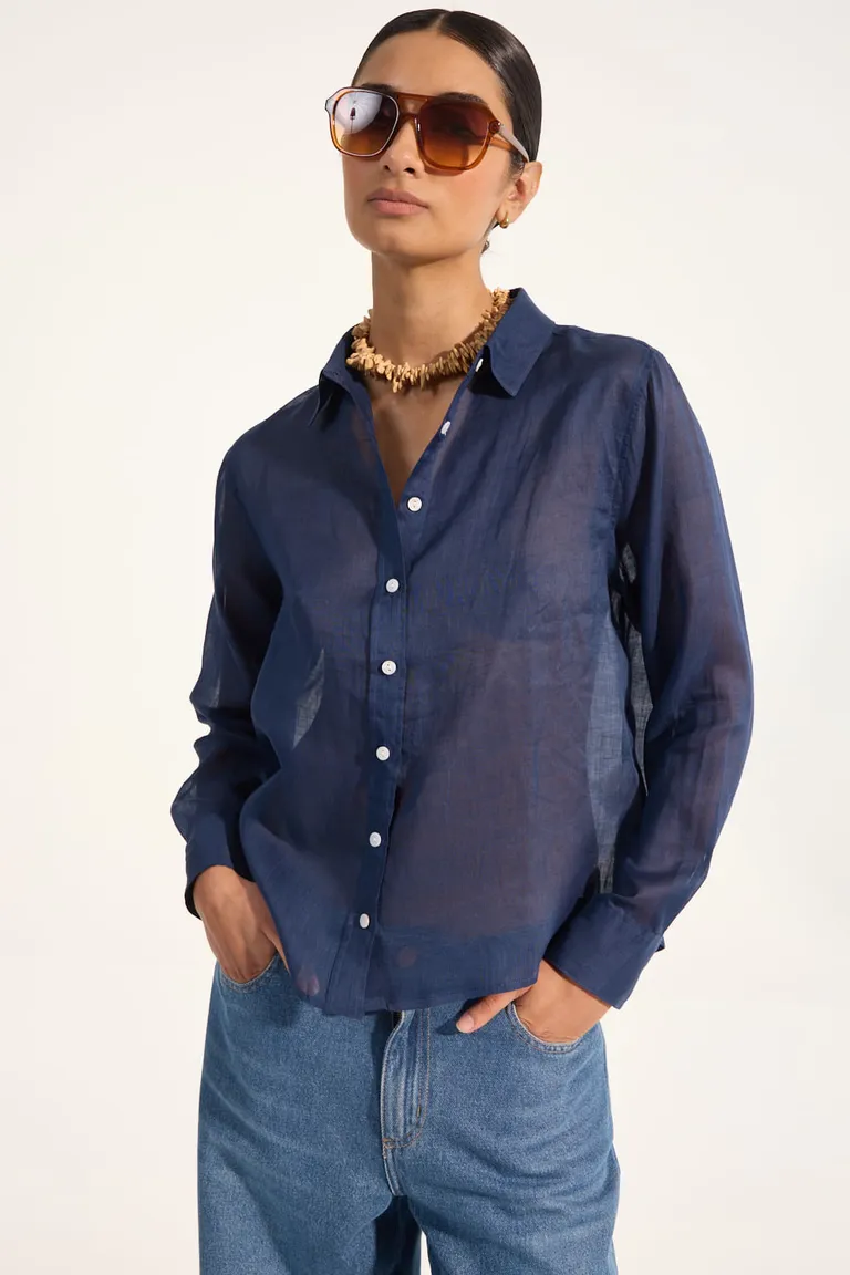 Camisa amplia de ramio, un diseño fresco y natural para tu estilo de Portsaid en Camisas para argentina